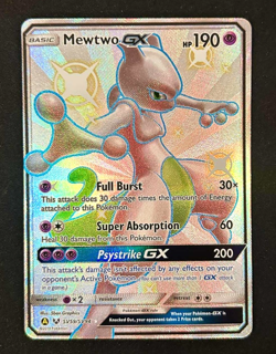 Mewtwo GX SV59/SV94 Pokemon Hidden Fates: Shiny Vault Shiny Holo Rare NM - Image 2