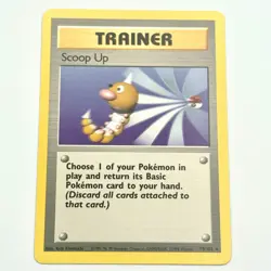 Scoop Up 78/102 Rare Base Set Trainer Vintage Pokemon Unlimited Lightly Played - Image 1