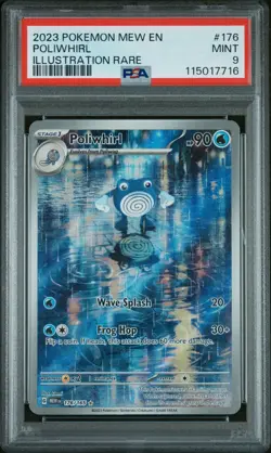 POLIWHIRL #176 ILLUSTRATION RARE 2023 POKEMON MEW EN SCARLET & VIOLET 151 PSA 9 - Image 1