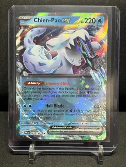 Chien-Pao ex 061/193 Double Rare Holo Pokemon 2023 Paldea Evolved NM - Image 1