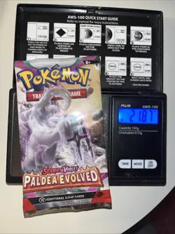 Heavy 21.87g Pokemon Sealed Paldea Evolved Booster Pack - Image 1