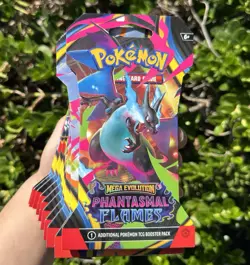 Pokemon TCG Mega Evolution Phantasmal Flames Booster Packs New Sealed - 10 pack - Image 1