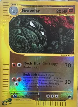 Moderately Played Graveler - 79/165 - Uncommon - Reverse Holo Pokemon Expedition - Image 1
