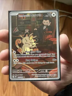 Pokemon Team Rocket's Meowth 203/182 Sv10: Destined Rivals Mint - Image 1
