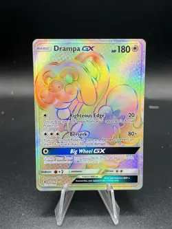 Pokemon - Drampa GX 160/145 Rainbow Rare Holo SM Guardians Rising - NM BB3 - Image 1