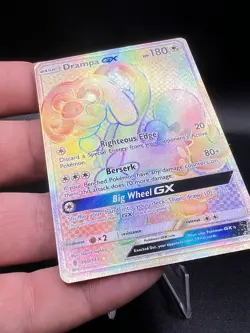 Pokemon - Drampa GX 160/145 Rainbow Rare Holo SM Guardians Rising - NM BB3 - Image 3