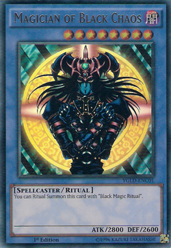 Magician of Black Chaos - YGLD-ENC01 1st Ed Ultra Rare NM - Yugioh - Image 1