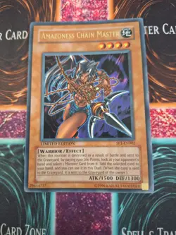 Yugioh Amazoness Chain Master SP1-EN002 Ultra Rare Limited Near Mint - Image 1