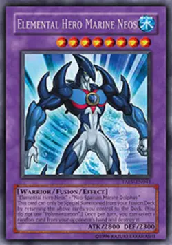 Heavily Played, English Yu Gi Oh Elemental Hero Marine Neos - TAEV-EN041 - Rare - Image 1