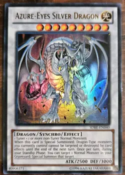 Yugioh - Azure-Eyes Silver Dragon - SDBE-EN040 - Ultra Rare 1st Edition - Image 1