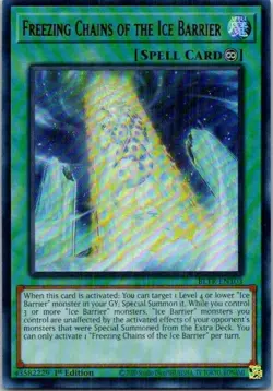 Freezing Chains of the Ice Barrier BLTR-EN103 1st Ultra Rare NM Yu-Gi-Oh! - Image 1