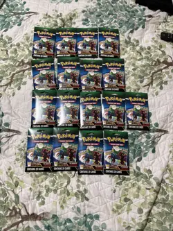17 boosters NEW!Pokemon Mystery Booster Packs TCG20 Cards.1 Foil Card Guaranteed - Image 1