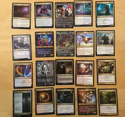 Magic The Gathering Lot Of 20 Gold Cards Including Rares and Mythics NM - Image 1