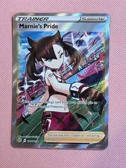 Marnie's Pride 171/172 Brilliant Stars Full Art Ultra Rare Pokemon Card - NM - Image 1