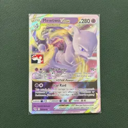 Mewtwo VStar 031/078 Prize Pack Play! Full Art Rare Stamped Pokemon Card - NM - Image 1