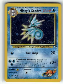 Misty's Seadra (Prerelease) 009/132 WoTC Promo LP+ Pokemon Card TCG - Image 1