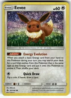 Eevee - (General Mills Promo) 101/149 NM Pokemon Card TCG - Image 1