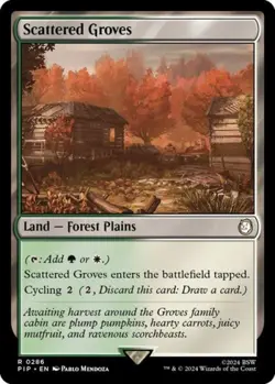 ~ Scattered Groves ~ NM Foil ~ UB: Fallout ~ MTG ~ - Image 1