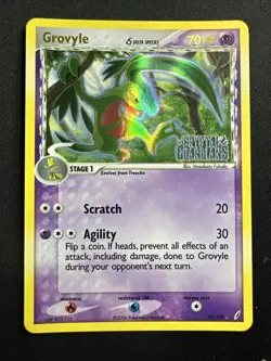 Grovyle (Delta Species) 19/100 Crystal Guardians Reverse Holo Pokemon Card LP/NM - Image 1