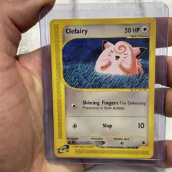 Pokemon Clefairy - Expedition 101/165 Tomokazu Komiya Pokemon Card LP+ Vintage - Image 1