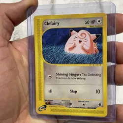 Pokemon Clefairy - Expedition 101/165 Tomokazu Komiya Pokemon Card LP+ Vintage - Image 2