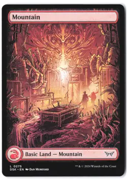 Mountain - Full Art #275 Duskmourn: House of Horror NM - Image 1