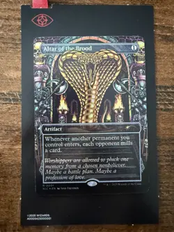 Altar of the Brood 🔥 Borderless FOIL 🔥 MTG NM 0001 Encyclopedia Secret Lair - Image 1