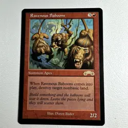 MTG Exodus 1998 - Ravenous Baboons - LP #97 Regular Rare - Image 1