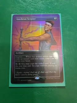 Isochron Scepter - MtG Secret Lair: An Encyclopedia of Magic (FOIL) - Image 1