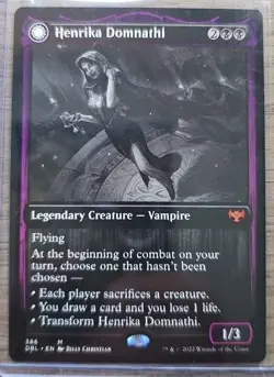Henrika Domnathi Henrika, Infernal Seer Innistrad: Double Feature - NM - Image 1