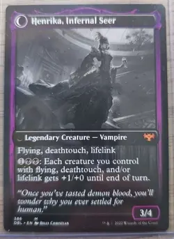 Henrika Domnathi Henrika, Infernal Seer Innistrad: Double Feature - NM - Image 2