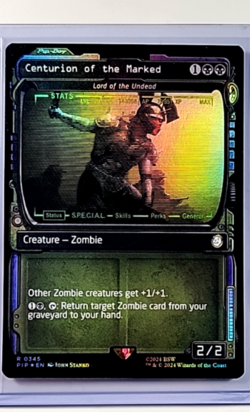 MTG Magic the Gathering PIP Fallout Showcase Foil #345 Centurion of the Marked - Image 1