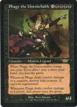 MTG: Legions: Phage the Untouchable: Lightly Played Condition - Image 1