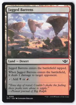 Jagged Barrens L Outlaws of Thunder Junction 259 NM - Image 1