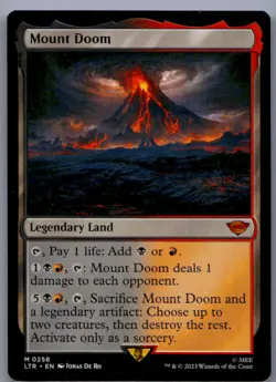 Near Mint or Better Mount Doom #258 The Lord of the Rings W/Tracking - Image 1