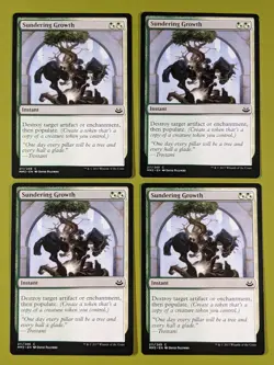 Sundering Growth x4 Modern Masters 2017 4x Playset Magic the Gathering MTG - Image 1