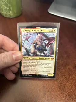 MTG Lightning, Army of One Regular Final Fantasy Magic The Gathering - Image 4