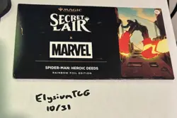 MTG Secret Lair Marvel's Spider-Man: Heroic Deeds FOIL Edition New Sealed - Image 1
