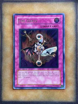 Yugioh Fire Darts CRV-EN049 Ultimate Rare 1st Ed VLP - Image 1