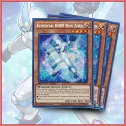 YuGiOh Elemental HERO Neos Alius x3 | SGX4-ENA02 Secret Rare 1st Edition?? - Image 1