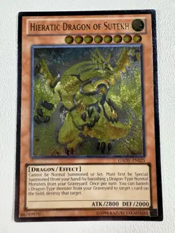 Hieratic Dragon of Sutekh - LP GAOV-EN025 Ultimate Rare Unlimited Edition Yugioh - Image 1