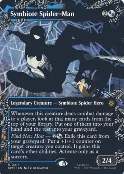 MTG Symbiote Spider-Man (Borderless) Normal NM Marvel's Spider-Man Magic 217 - Image 1