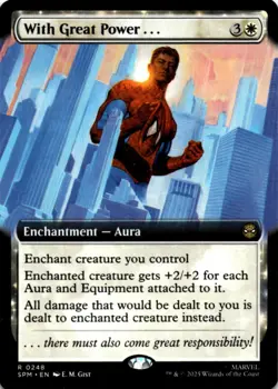 MTG With Great Power... (Extended Art) Normal NM Marvel's Spider-Man Magic 248 - Image 1