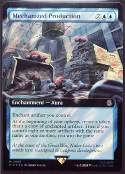 Mechanized Production - 989 Extended - Surge Foil MTG Fallout - Image 1