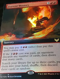 Fervent Mastery Extended Art FOIL , Strixhaven ,Near Mint,MTG, FREE SHIPPING - Image 3