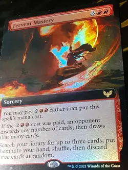 Fervent Mastery Extended Art FOIL , Strixhaven ,Near Mint,MTG, FREE SHIPPING - Image 4