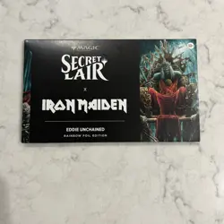 MTG Secret Lair Iron Maiden: Eddie Unchained Rainbow Foil Edition Factory Sealed - Image 1