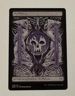 MTG Phyrexian Swamp 269/271 Phyrexia: All Will Be One Full Art Land LP - Image 1