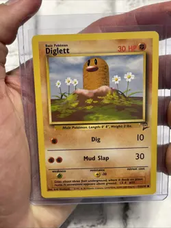 Pokemon TCG Diglett Base Set 2 71/130 Regular Unlimited Common WoTC NM Vintage - Image 1