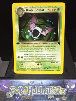 Pokemon Card Dark Golbat 7/82 Team Rocket Set Holo Rare 1st Edition Near Mint - Image 1